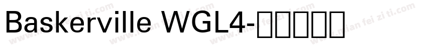 Baskerville WGL4字体转换
